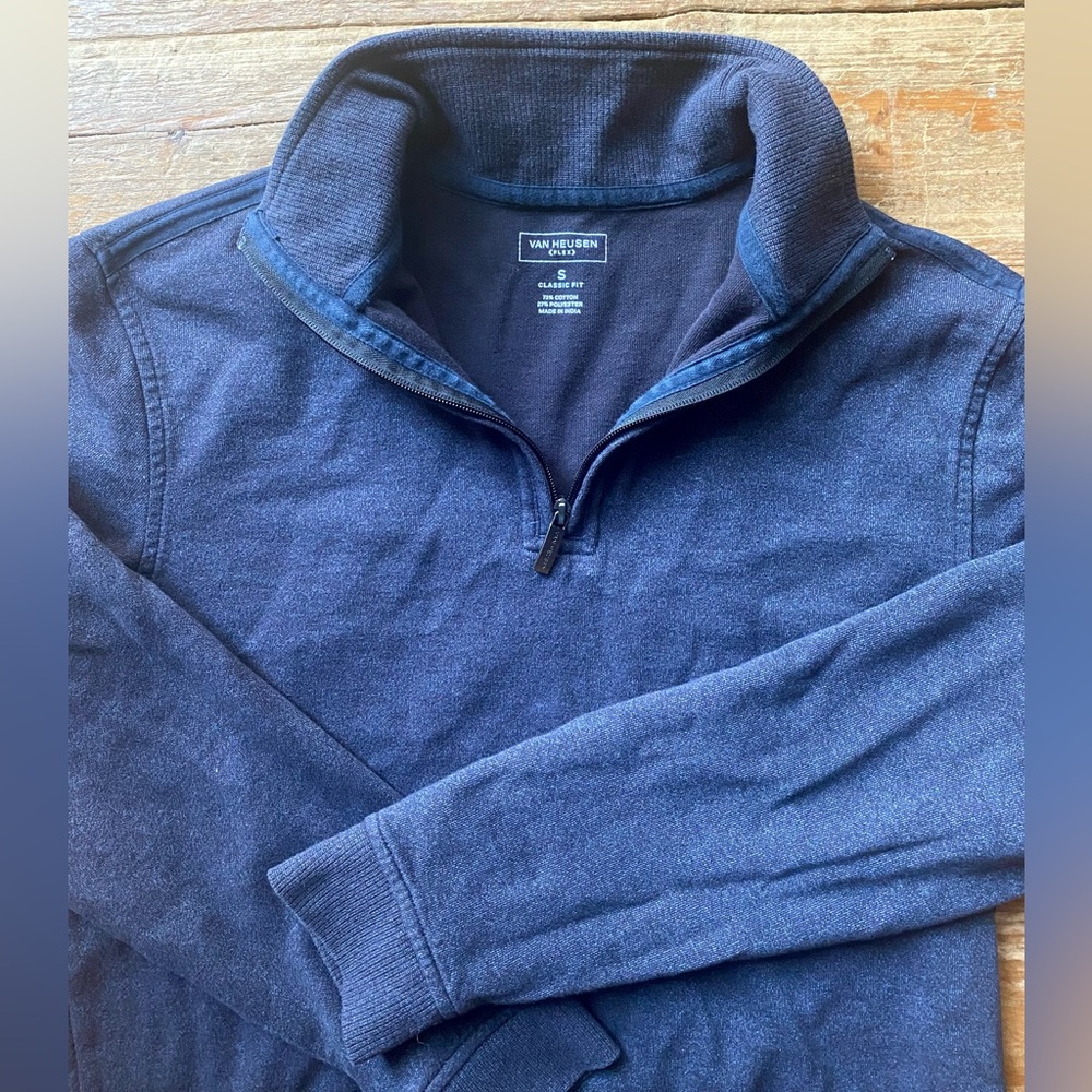 (4/$20) Men's Van Heusen Flex Stretch Classic-Fit Quarter-Zip Pullover